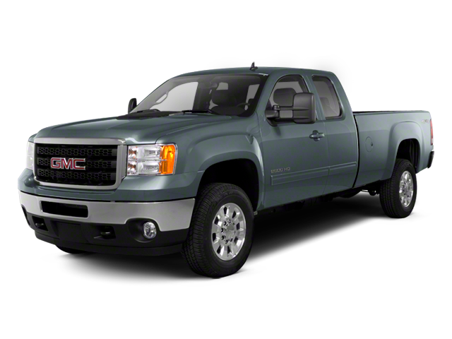 2012 GMC Sierra 2500HD SLE in Blue — front three-quarter view