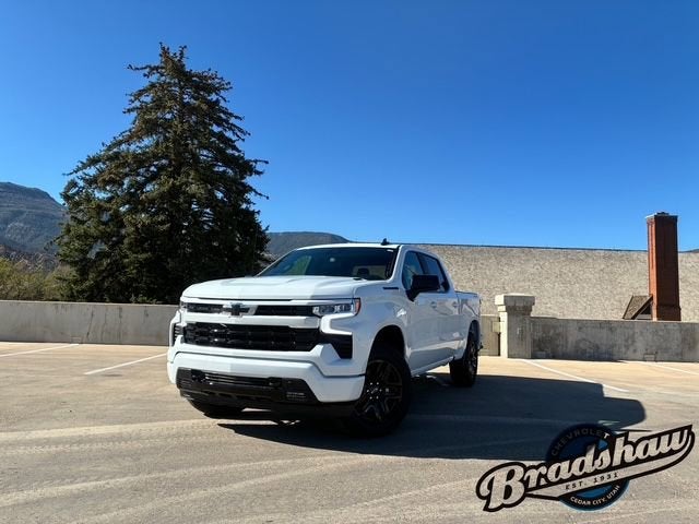 2026 Chevrolet Silverado 1500 RST in Summit White — front three-quarter view