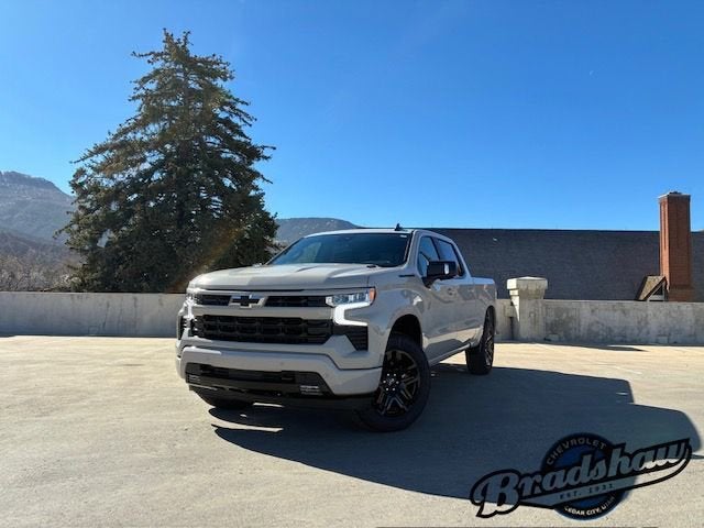 2026 Chevrolet Silverado 1500 RST in White Sands — front three-quarter view