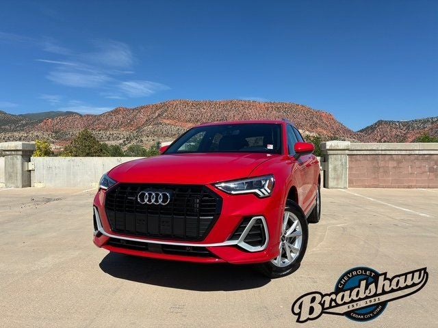2024 Audi Q3 Premium S Line quattro in Red — front three-quarter view